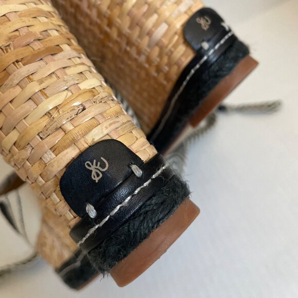 Sam Edelman Trey Beaded Lace-Up Espadrille Wedge Sandals - Picture 7 of 10